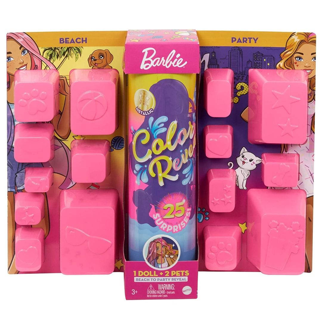 

Кукла Барби Яркое перевоплощение День и ночь Barbie Color Reveal Doll Set 25 Surprises