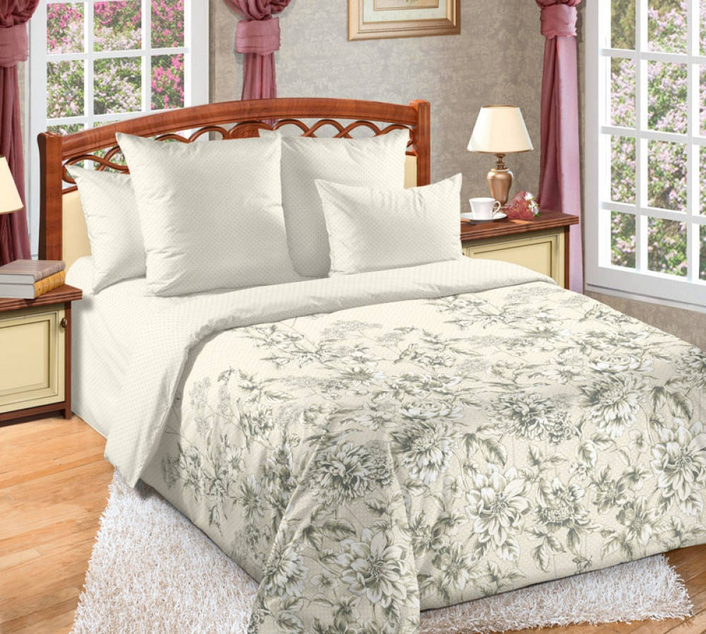 

Постельное белье перкаль Сюита, Светло-серый