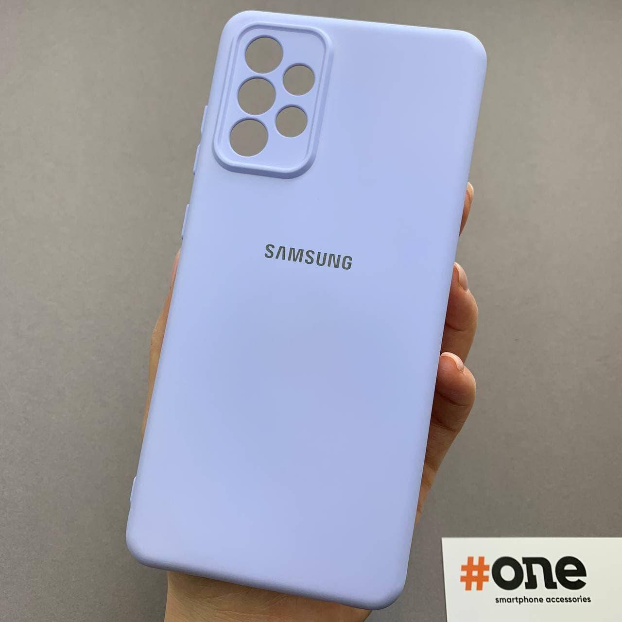 

Чехол для Samsung Galaxy A72 с микрофиброй с защитой для камеры чехол на телефон самсунг а72 сиреневый CMR
