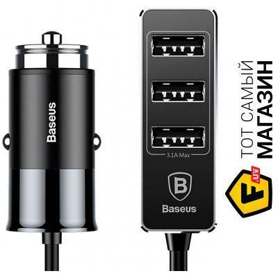 

Зарядное устройство автомобильное Baseus Enjoy Together Output Patulous Car Charger Black (CCTON-01) 4 x