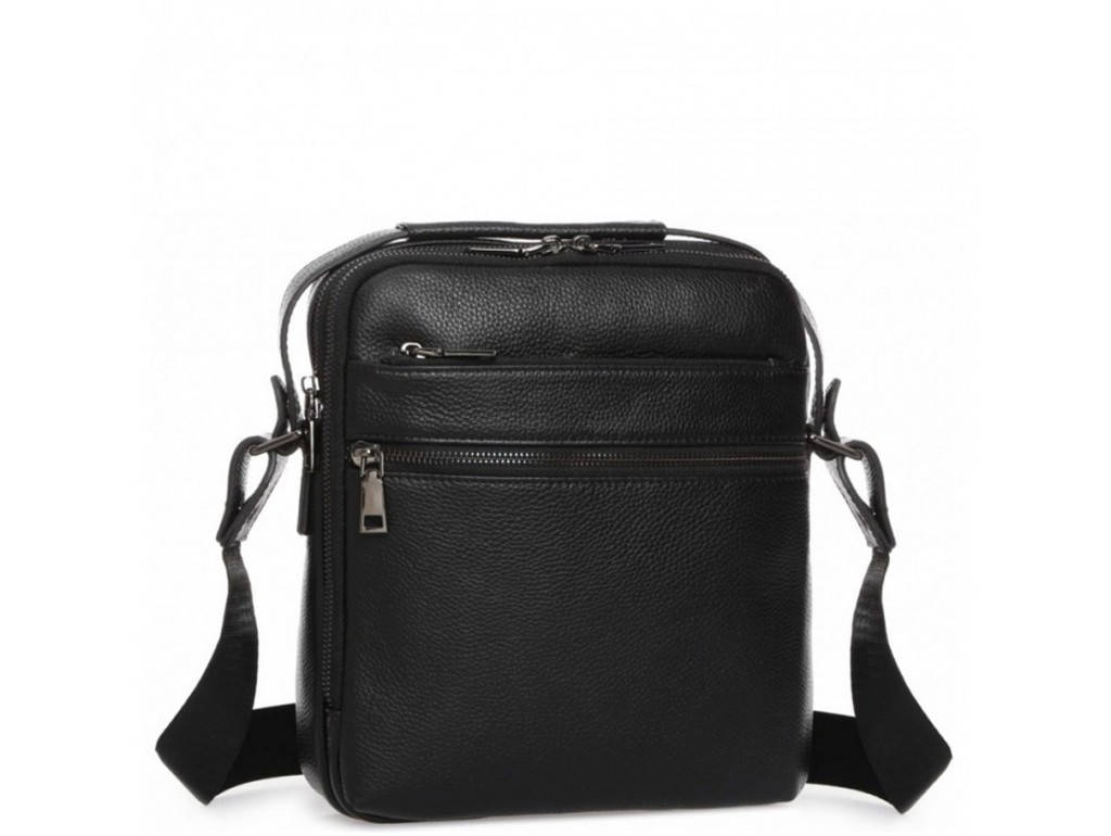 

Мессенджер мужской кожаный Tiding Bag A25-17622-3A, Черный