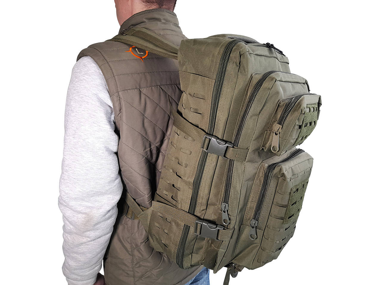 

Рюкзак тактический LeRoy Tactical на 36 литров олива, Оливковый