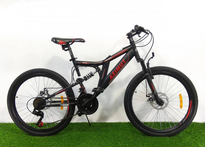 

Горный велосипед 26 дюймов Azimut Blackmount 26" GFRD BLACK-RED