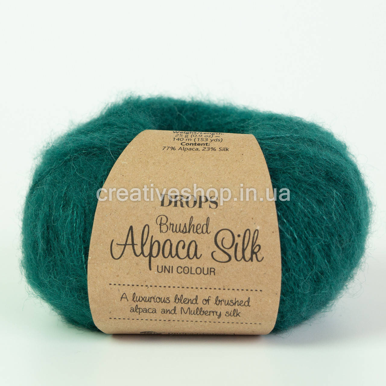

Пряжа Drops Brushed Alpaca Silk (цвет 11 forest green)