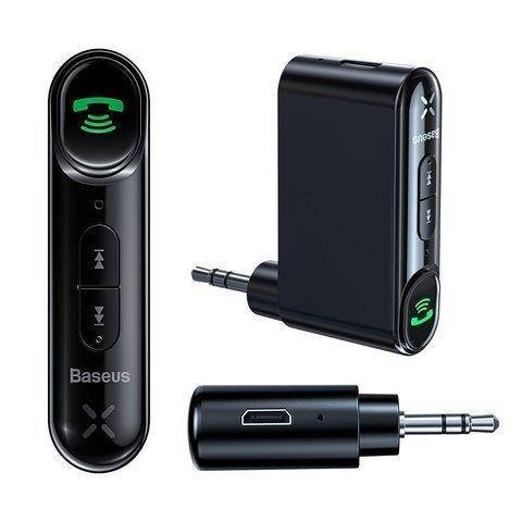 

Bluetooth-адаптер блютуз-ресивер Baseus Qiyin AUX Car Bluetooth Reciver Black