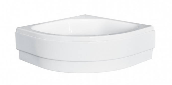 

Душевой поддон Besco Diper II 90x90x15 + ноги + экран, Белый