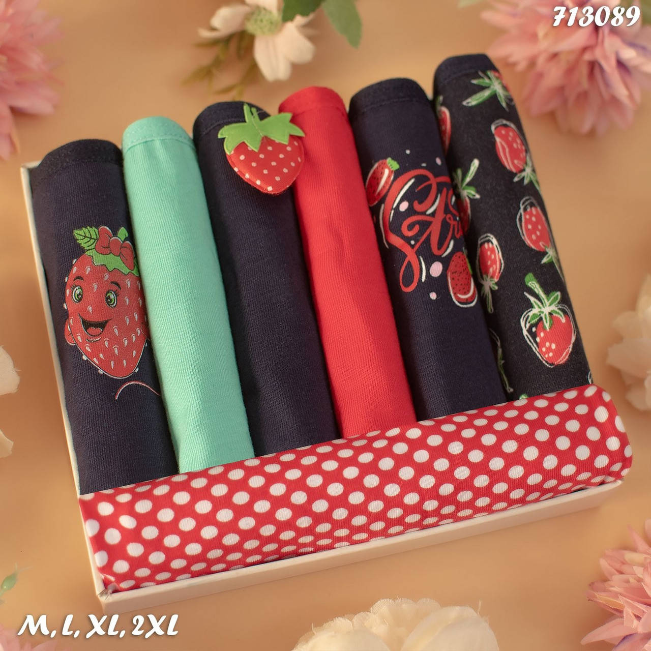 

Трусы женские Nicoletta Турция недельки M, L, XL, 2XL 7 шт., Разные цвета
