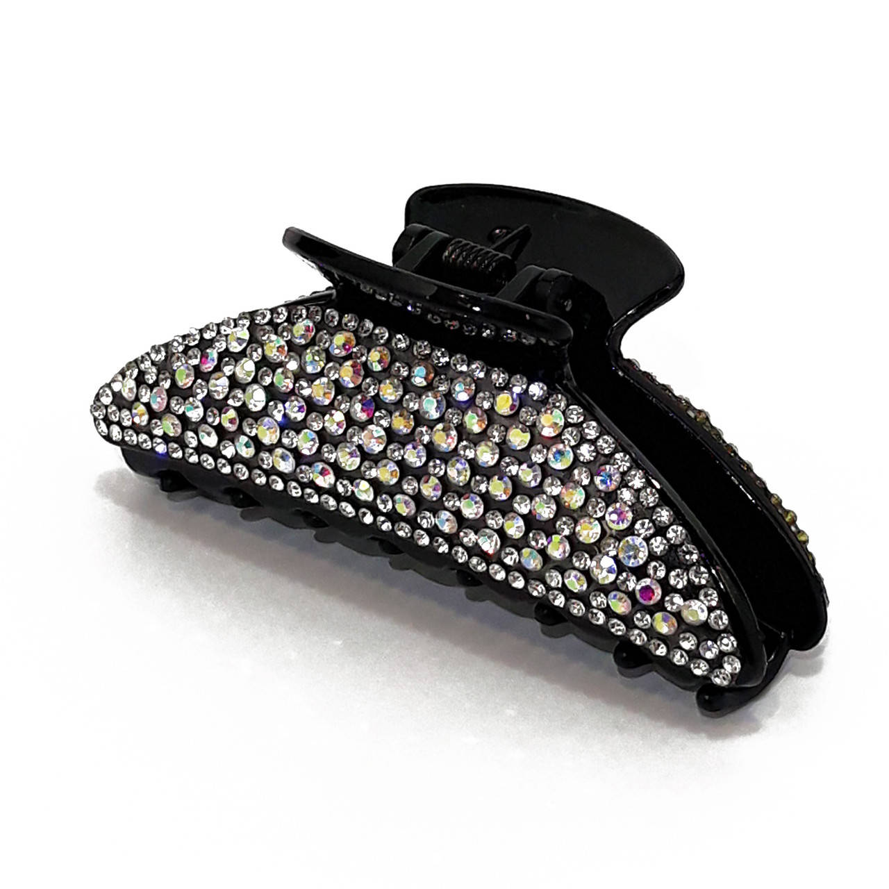 

Краб для волос со стразами., Черный