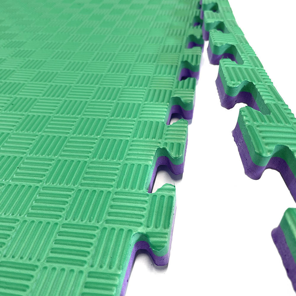 

Татами (ласточкин хвост) 20мм напольное покрытие для занятий спортом фиолетово/зеленые, Фиолетово/зеленый