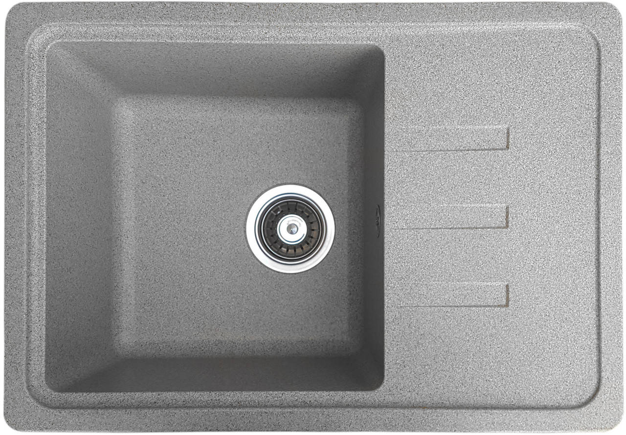 

Гранитная мойка Valetti Europe модель №35 серая 6244, Серый