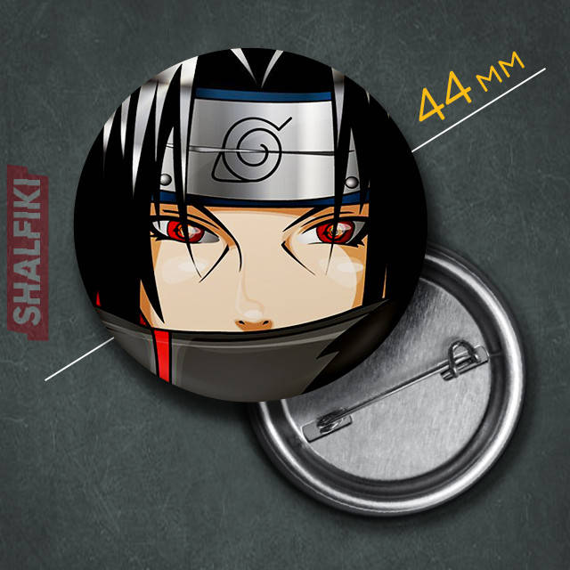 

"Итачи Учиха (Наруто / Naruto)" значок круглый на булавке Ø44 мм