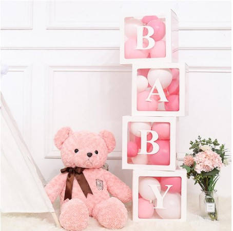 

Коробки BABY белая с прозрачным окном и шаров