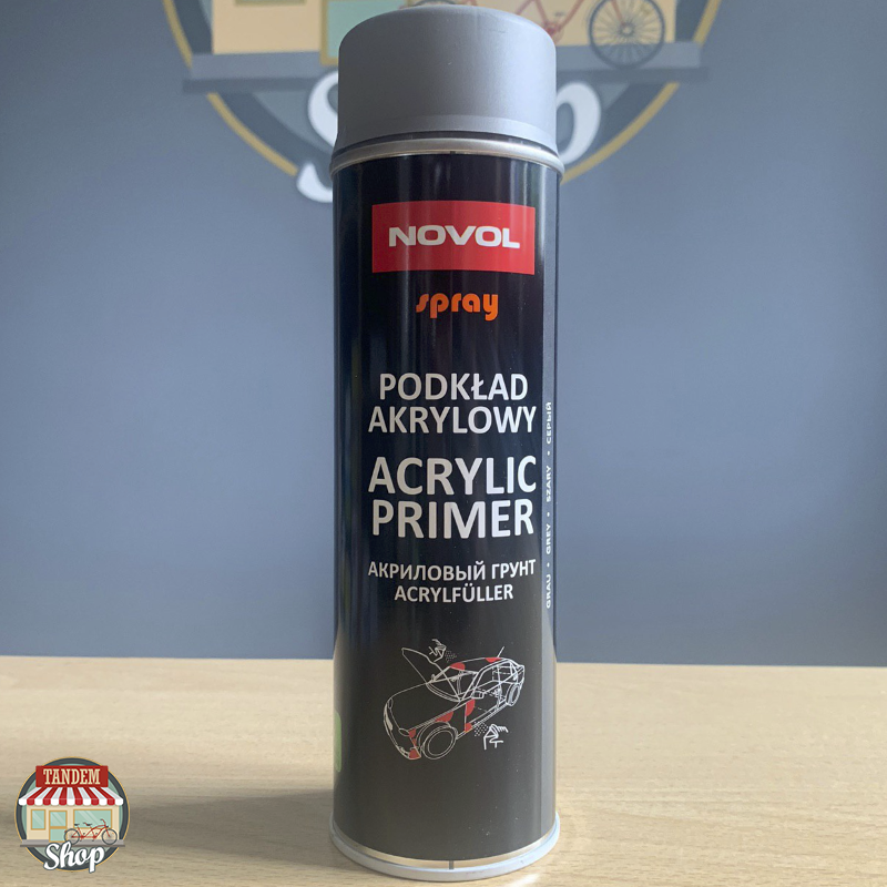 

Грунт-наполнитель акриловый Novol Spray, 500 мл Аэрозоль Cерый, Серый