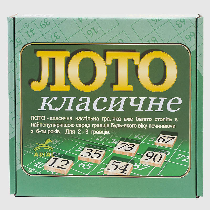

Настольная игра для всей семьи Лото классическое Ариал
