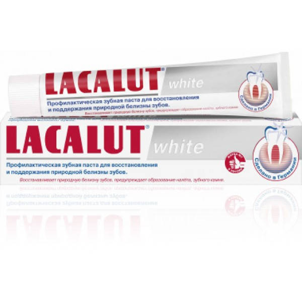

Зубная паста Lacalut White, 75мл