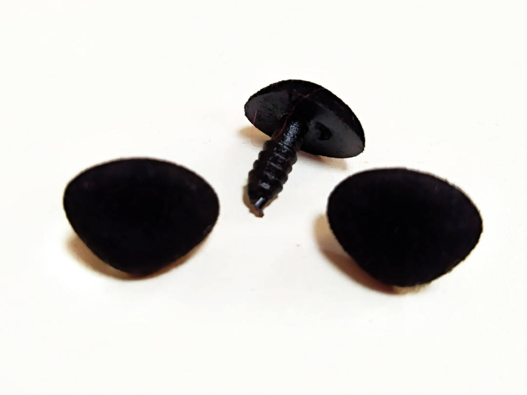 

Носик бархатный для игрушек 14*18 мм, цвет черный