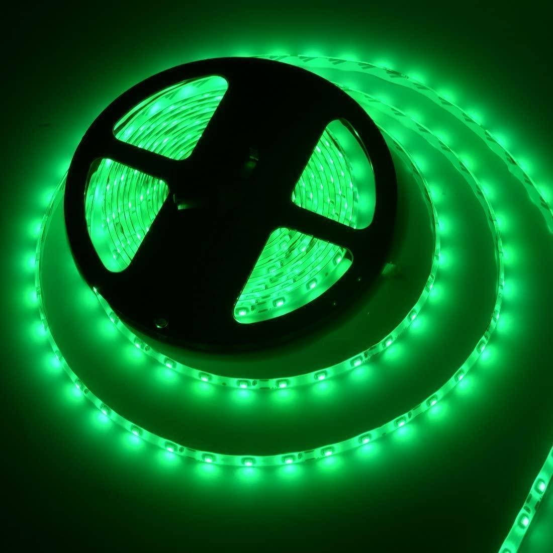 

Стрічка зелена 14,4W/м вологозихищена 60LED/м IP65 світлодіодна МТК-300GF5050-12 №1