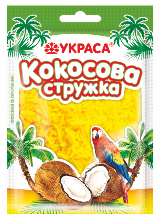 

Кокосова стружка желтая (25 г), Желтый