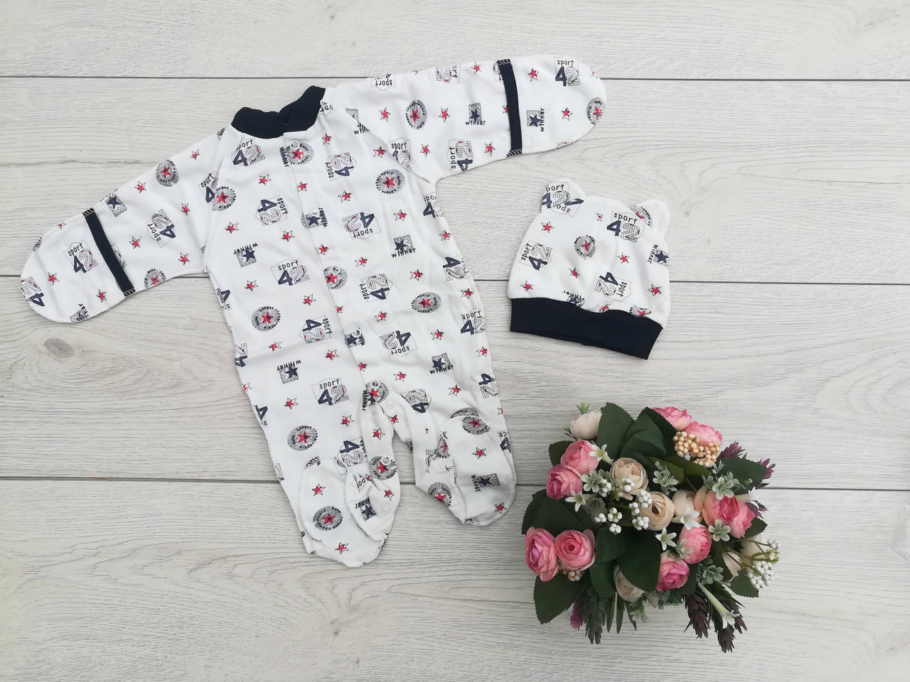 

Нарядный человечек "Спорт"+шапочка рост 56 см