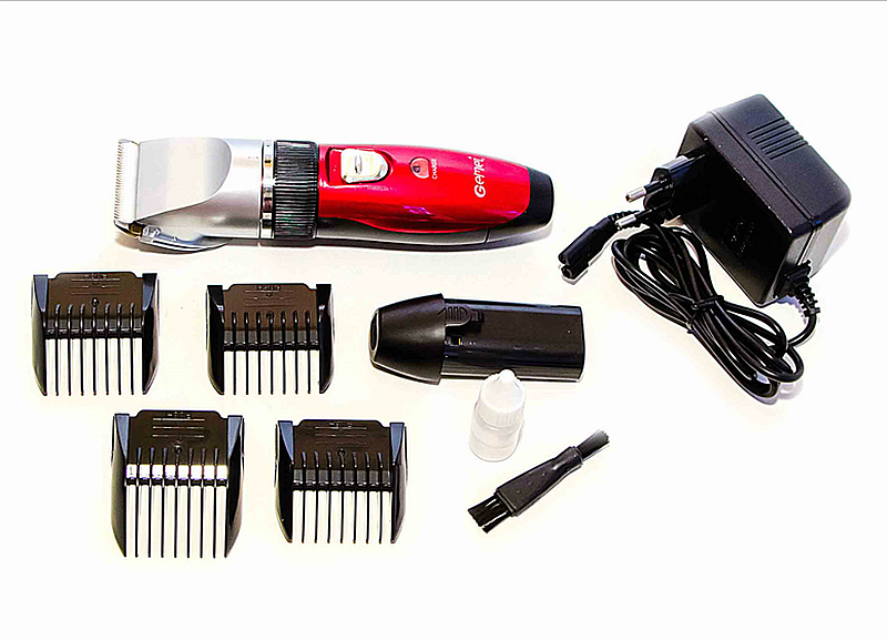 

Профессиональная аккумуляторная машинка для стрижки Geemy Gm-6001, red