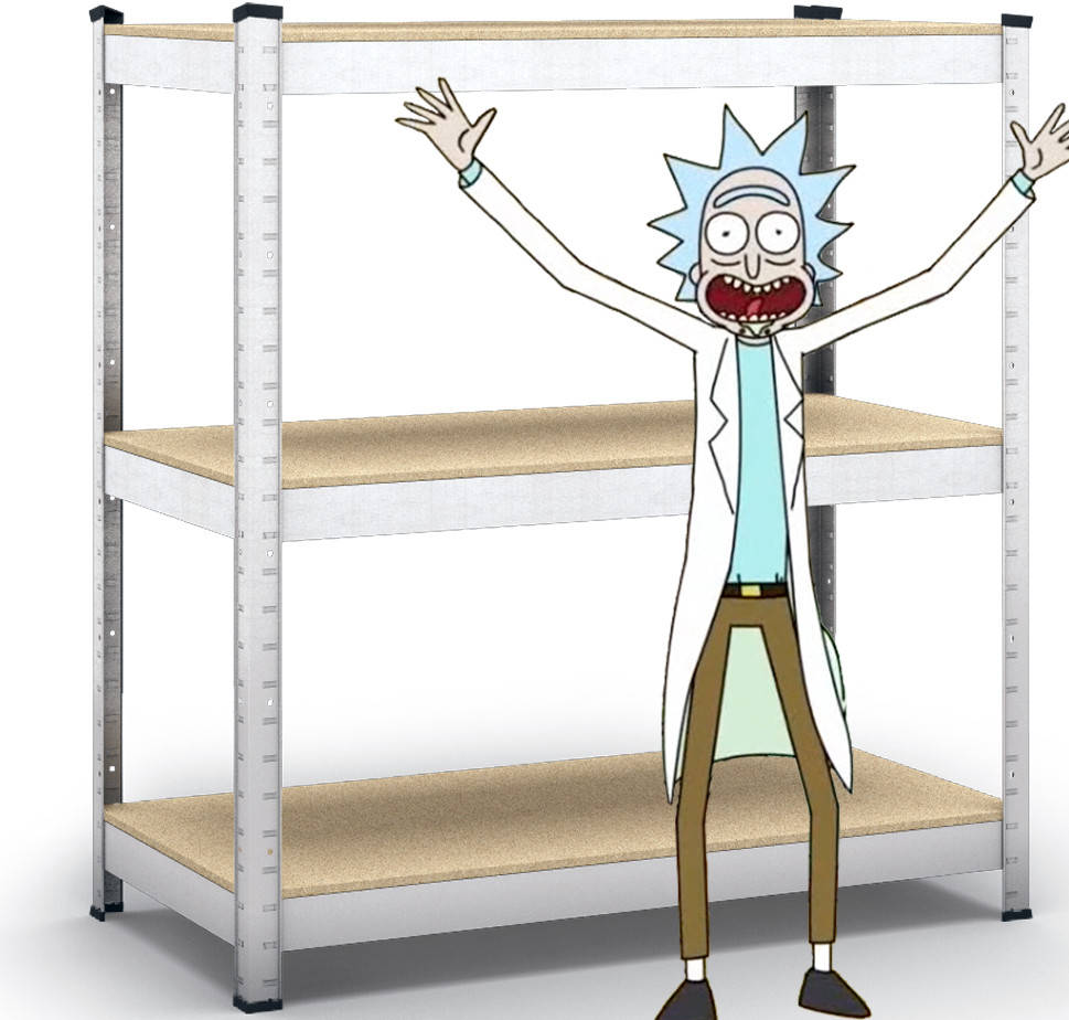 

Стеллаж 900х800х400, 3 полки МДФ/ДСП, 200 кг/полка, оцинкованный полочный стол - тумба