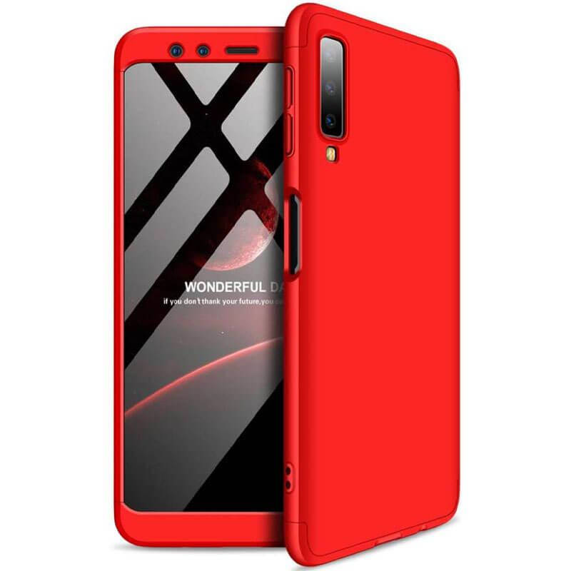 

Пластиковая накладка GKK LikGus 360 градусов (opp) для Samsung A750 Galaxy A7 (2018) Красный