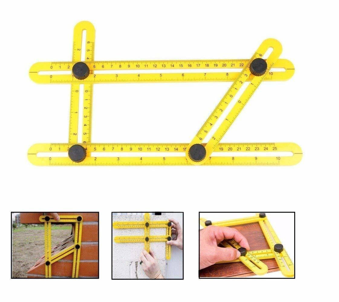 

Мультифункціональна лінійка Multifunctional Folding Ruler контурная линейка угол изер