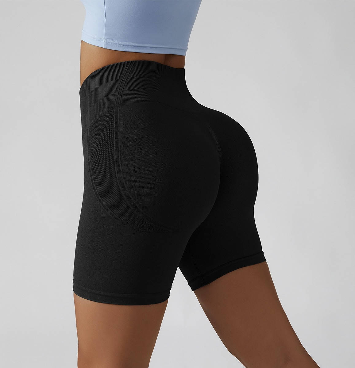 

Велосипедки с эффектом push-up, Черный