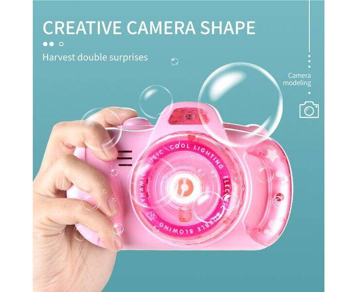 

Детский фотоаппарат для создания мыльных пузырей Bubble Camera Cute / генератор для мыльных пузырей
