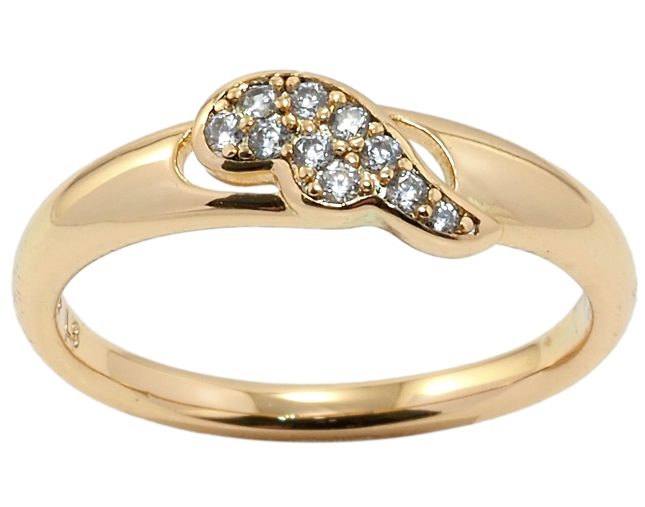 

Кольцо Xuping Позолота 18K "Крыло" р.17,18,19