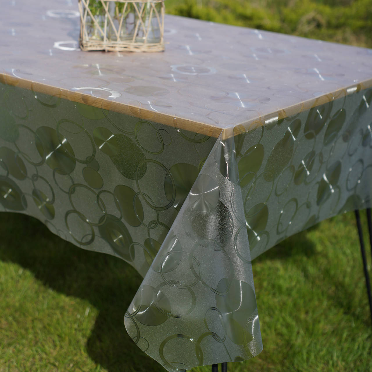 

Скатерть кухонная силиконовая 3D эффект Кружочки