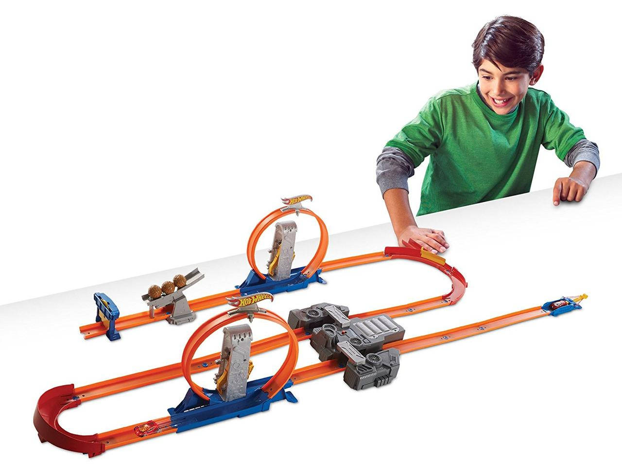 

Meга-трек Hot Wheels Двойное ускорение - Хот Вилс Track Builder Total Turbo BGX89