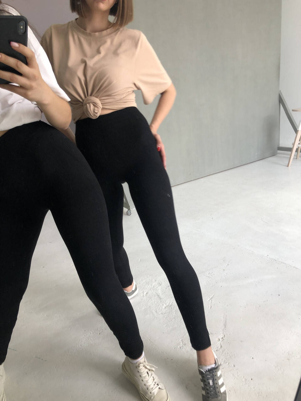 

Безшовные лосины S-2XL для спорта и для дома черные на високой посадке 1+1=3 ХЛ, Черный