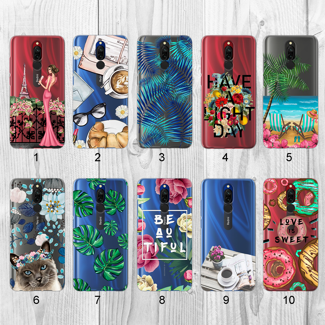 

Силиконовый чехол с рисунком для Xiaomi Redmi 8 (new collection)