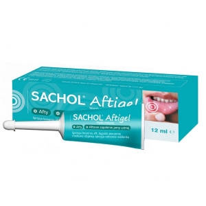 

Sachol Aftigel - гель для лечения стоматита, поражений в ротовой полости, 12 мл