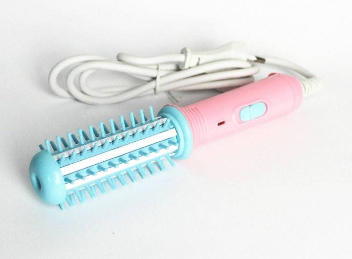 

Плойка расческа для выпрямления и завивки волос FD-008