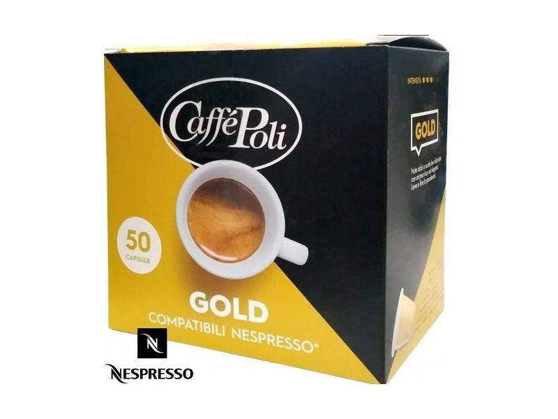 

Капсулы кофе неспрессо для кофемашины Caffe Poli Nespresso Gold