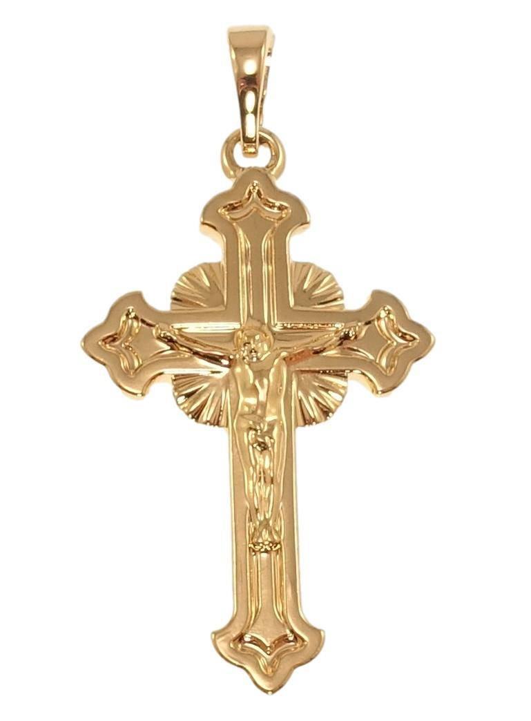 

Кулон Xuping Позолота 18K "Декоративный Крест с Распятием" для цепочки до 5мм