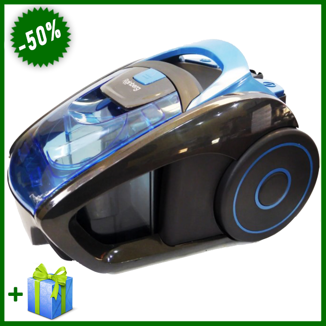

Пылесос без мешка Rainberg RB-652B контейнерный 2500W, безмешковый мощный пылесос для сухой уборки дома