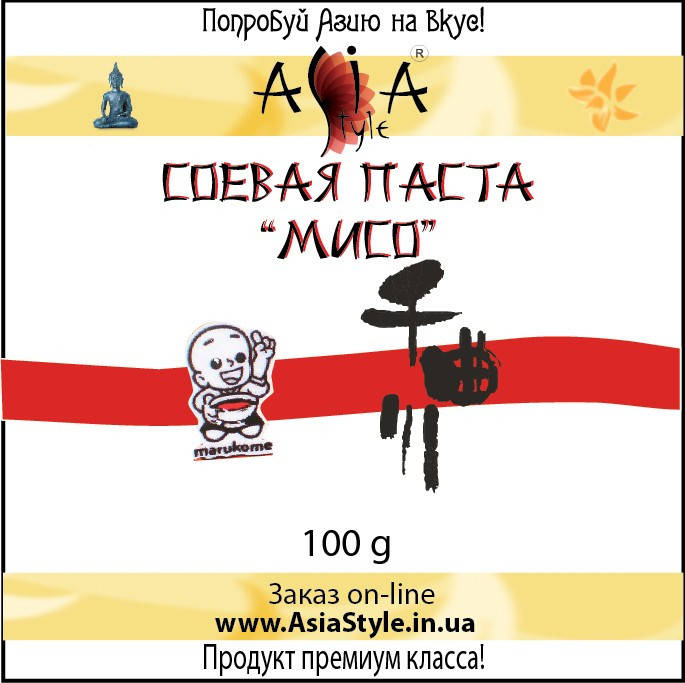 

Паста соєва, Місо, 100г, AsiaStyle