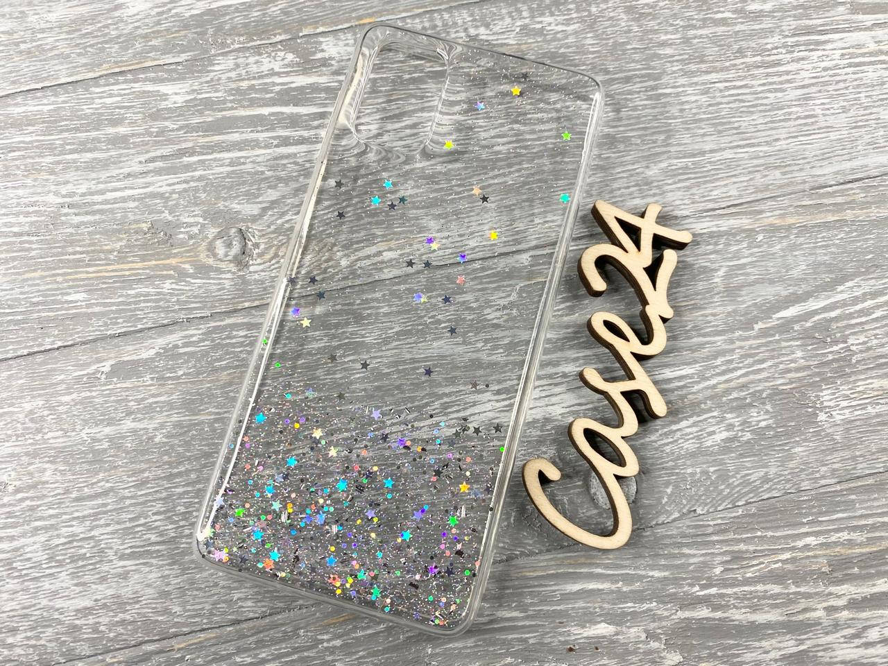 

TPU чехол Star Glitter для Samsung Galaxy M51 прозрачный, Разные цвета