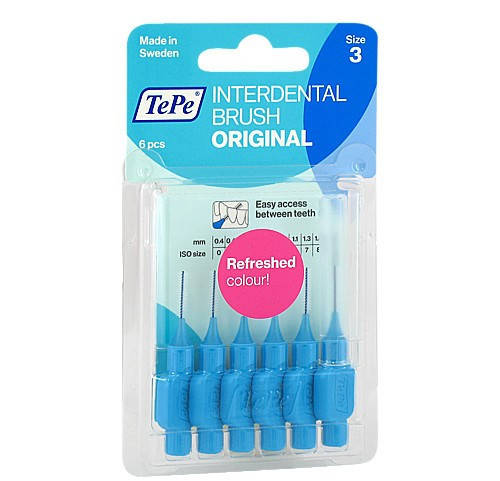 

Межзубные ершики TePe ID Bürste Blau 0.6 mm, синий