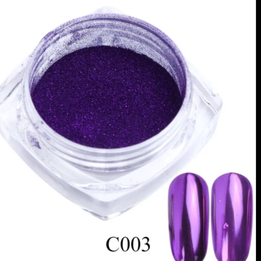 

Зеркальная втирка хром фиолетовая