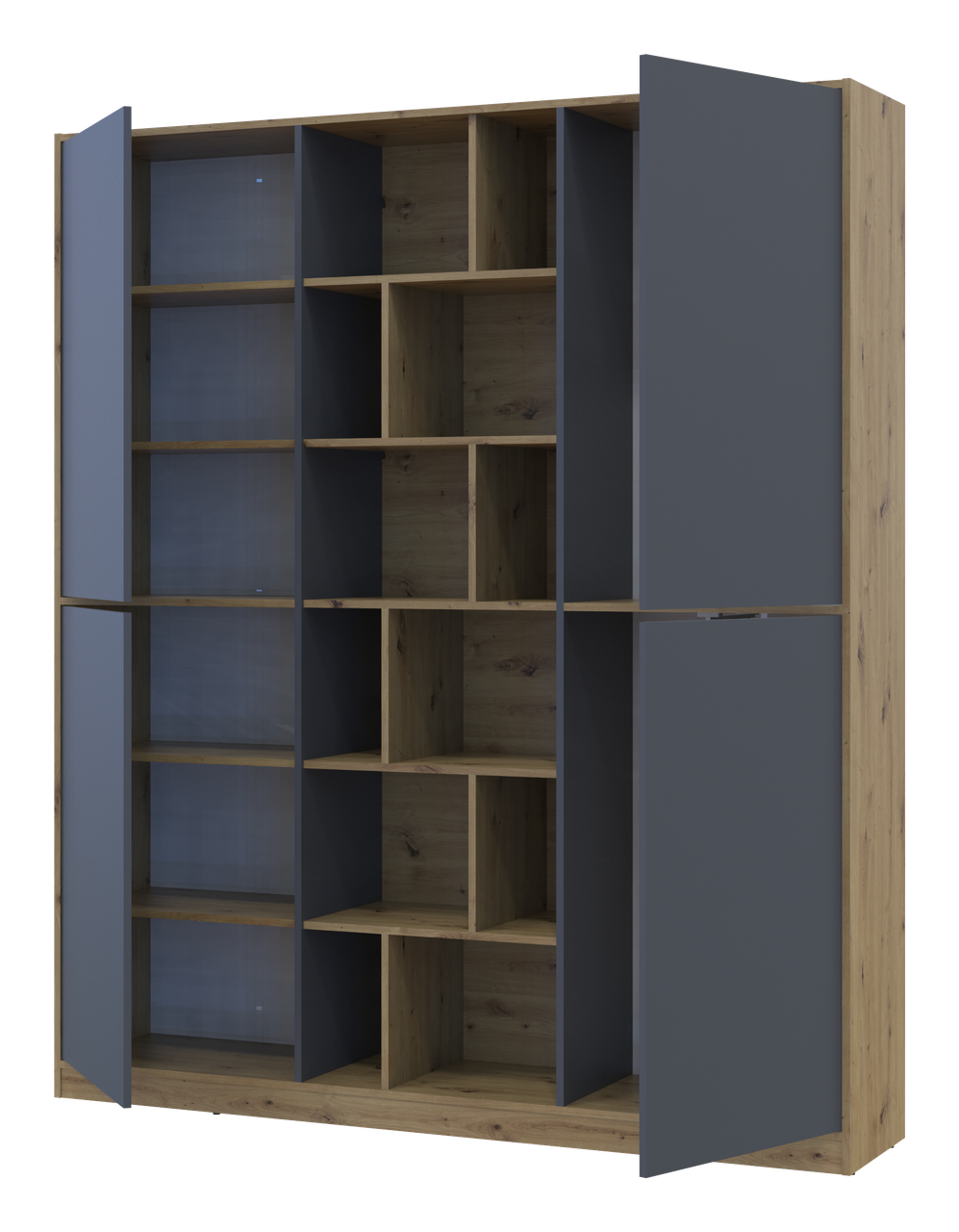 Шафа для одягу Doros Морган Дуб Артізан/Графіт ДСП 180х38.5х210 (42001256) 4