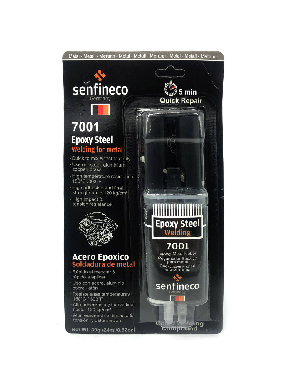 

Клей для металу двухкомпонентный Senfineco Epoxy Metal 30г