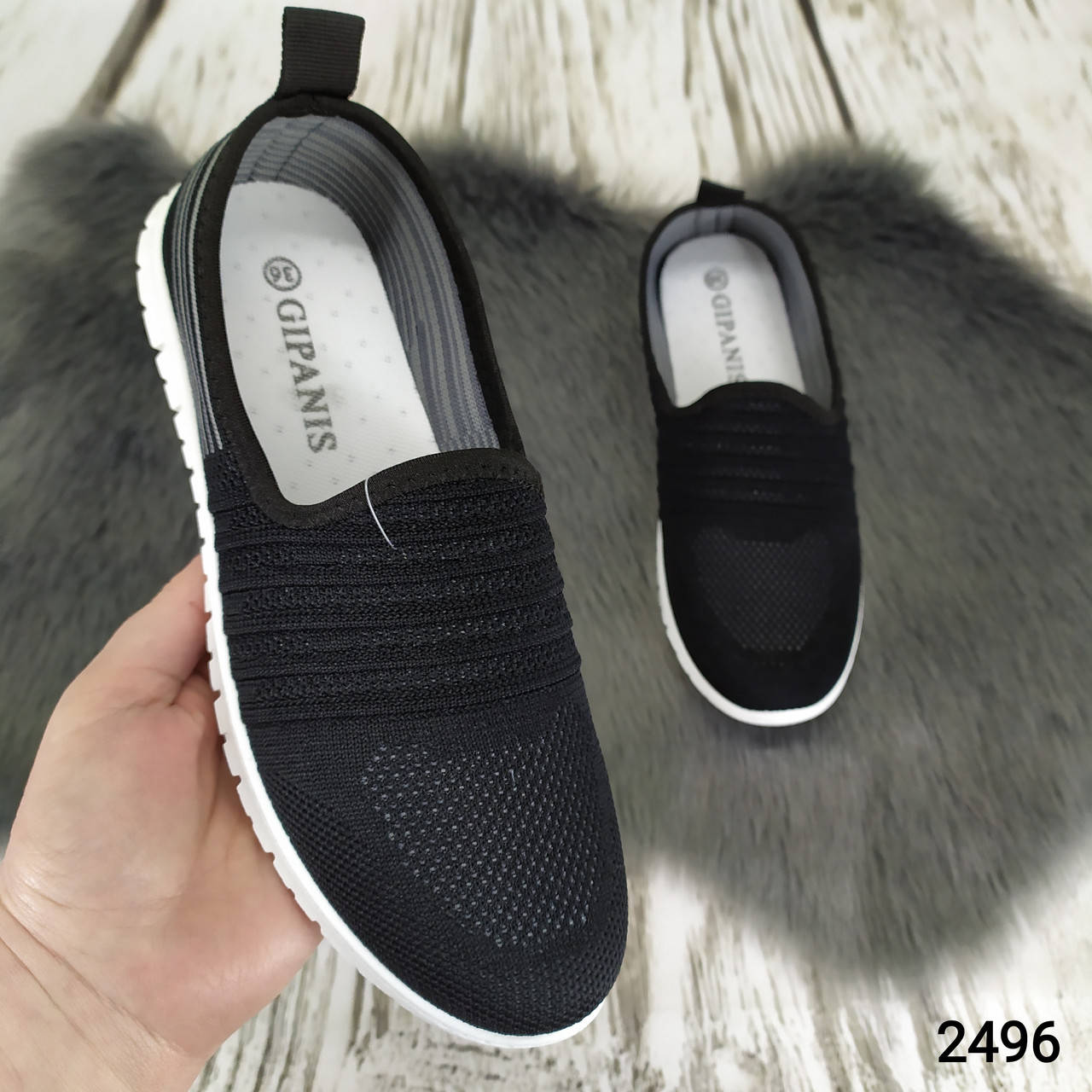 

Тканевые женские мокасины слипоны , Gipanis Украина