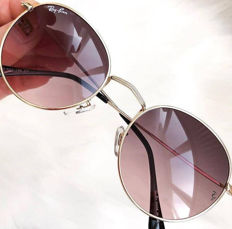 

Солнцезащитные очки Ray Ban овальные градиент коричнево-бежевый