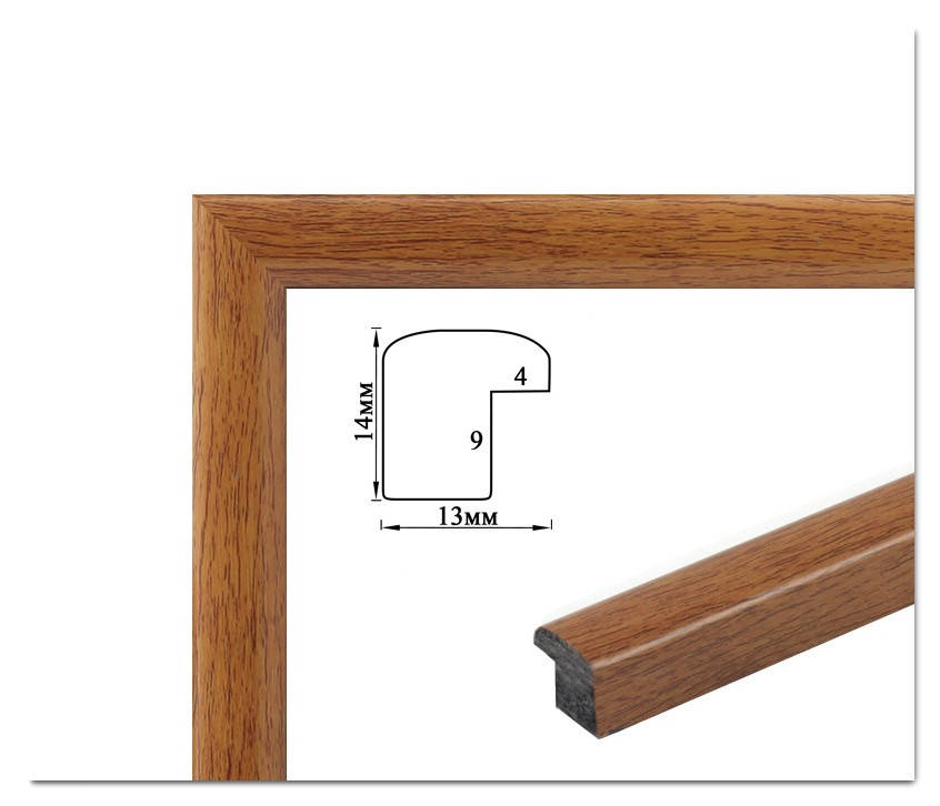 

Багетная рамка для картины по номерам (светлое дерево, 1 см) 40х50