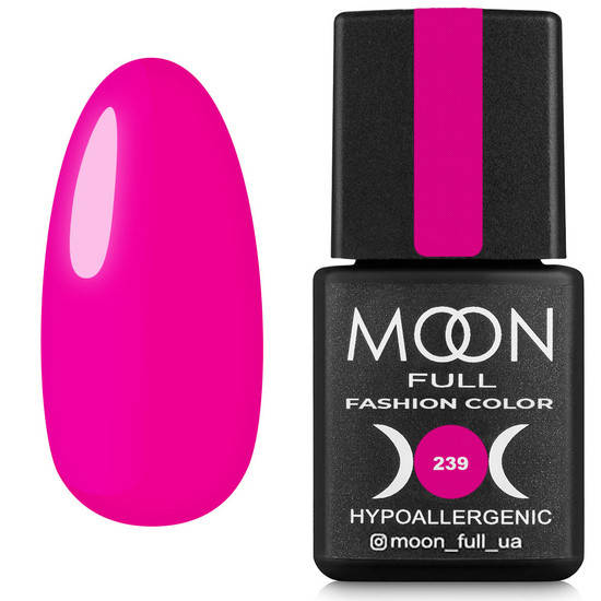 

Moon Full Гель-лак для ногтей Color Gel Polish №239 (насыщенный розовый, эмаль)