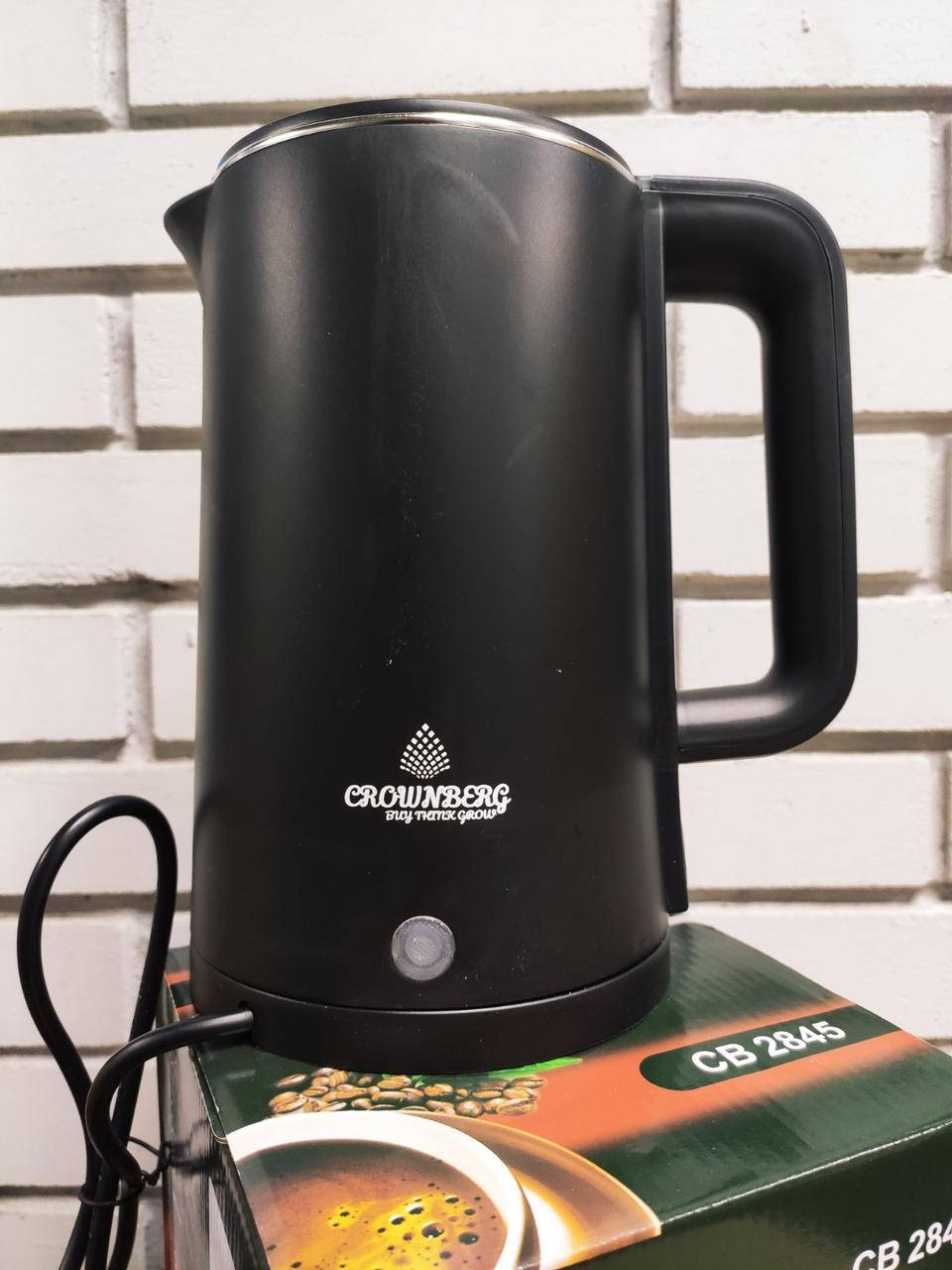 

Чайник Crownberg CB 2845 black электрический 1800 Вт 1.8 л